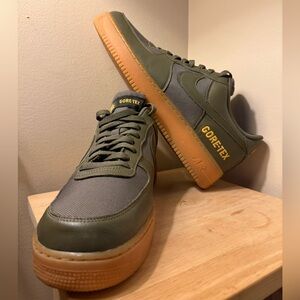 Nike Air Force 1 GTX Gore-Tex Olive Gum Sole Size 14 Men CK2630-200